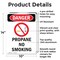Signmission Propane No Smoking Danger Sign, Aluminum, 10in W x 14in L, 2PK OS-2PACK-DS-A-1014-V-1540 - alternate 4